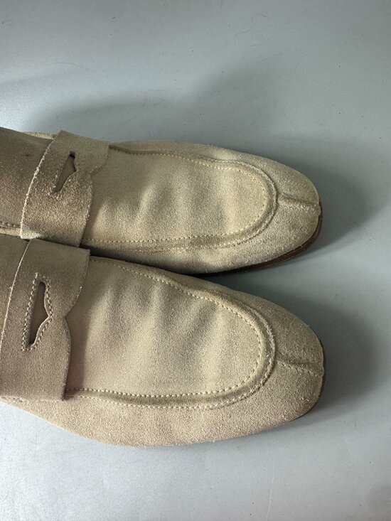 Authentic Ermenegildo Zegna L\'Asola suede penny loafers, Size 11 D main image 13
